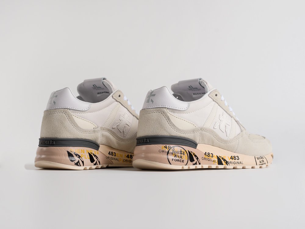 Premiata Lander белые замша мужские (AR34853) - фото 3