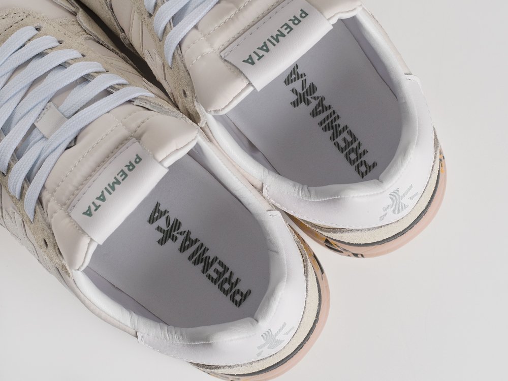 Premiata Lander белые замша мужские (AR34853) - фото 5