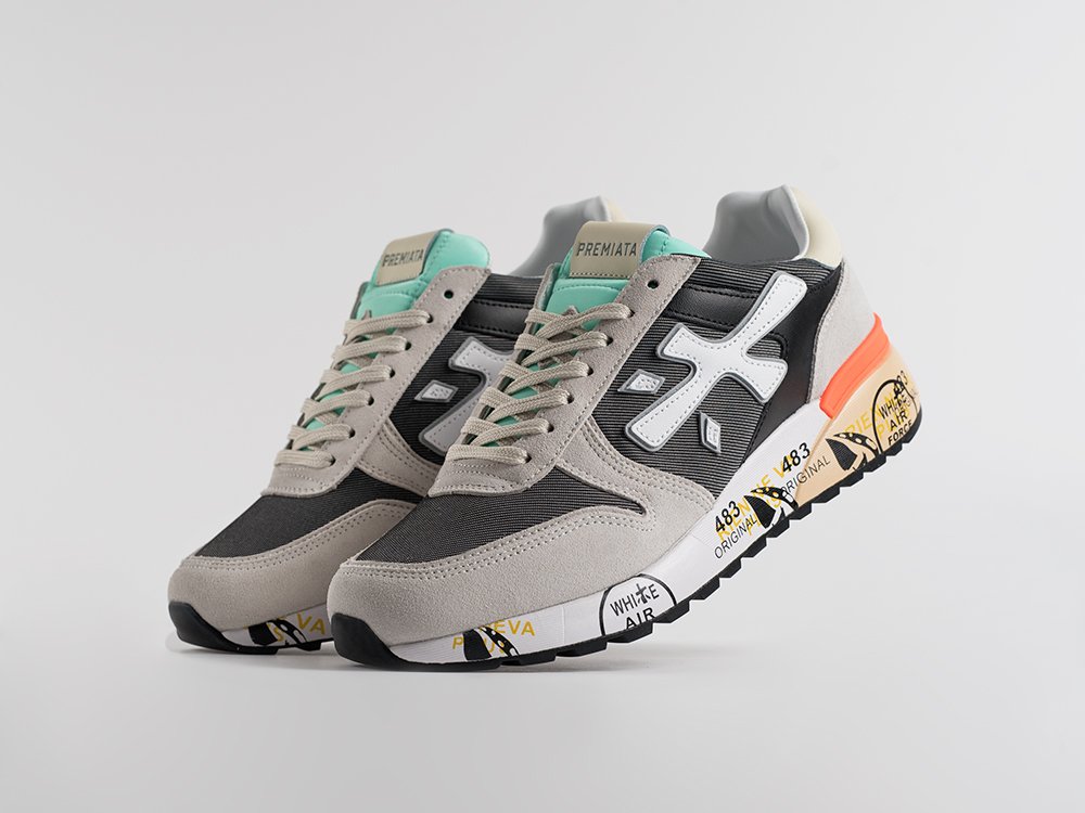 Premiata Mick серые замша мужские (AR34857) - фото 2