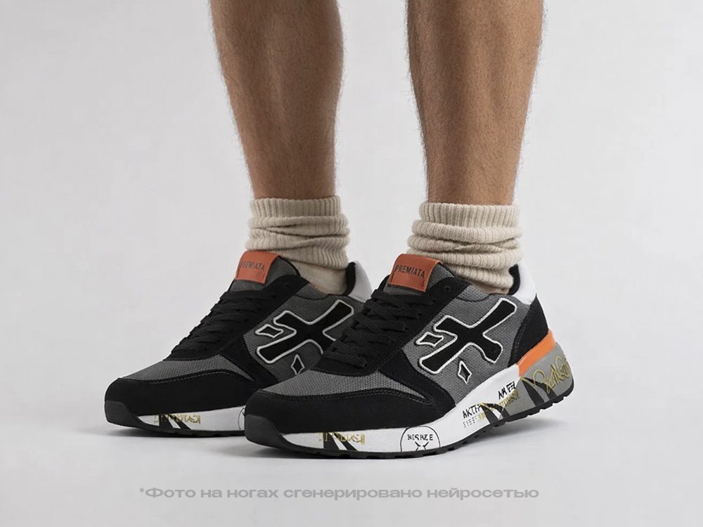 Premiata Mick черные текстиль мужские (AR34858) - фото 6 Premiata Mick черные текстиль мужские (AR34858) - фото 6