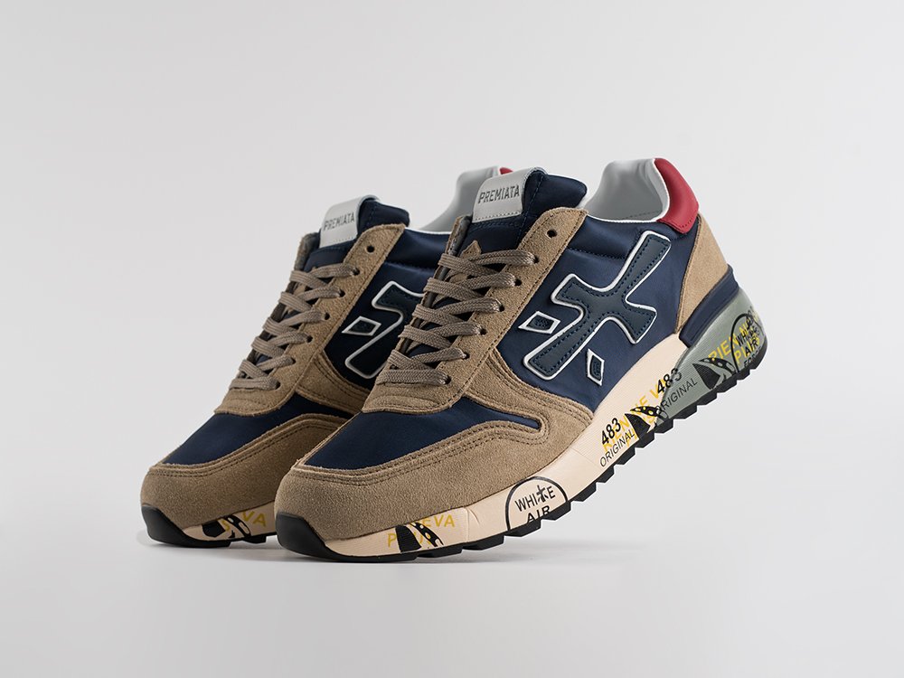 Premiata Mick синие замша мужские (AR34883) - фото 2 Premiata Mick синие замша мужские (AR34883) - фото 2