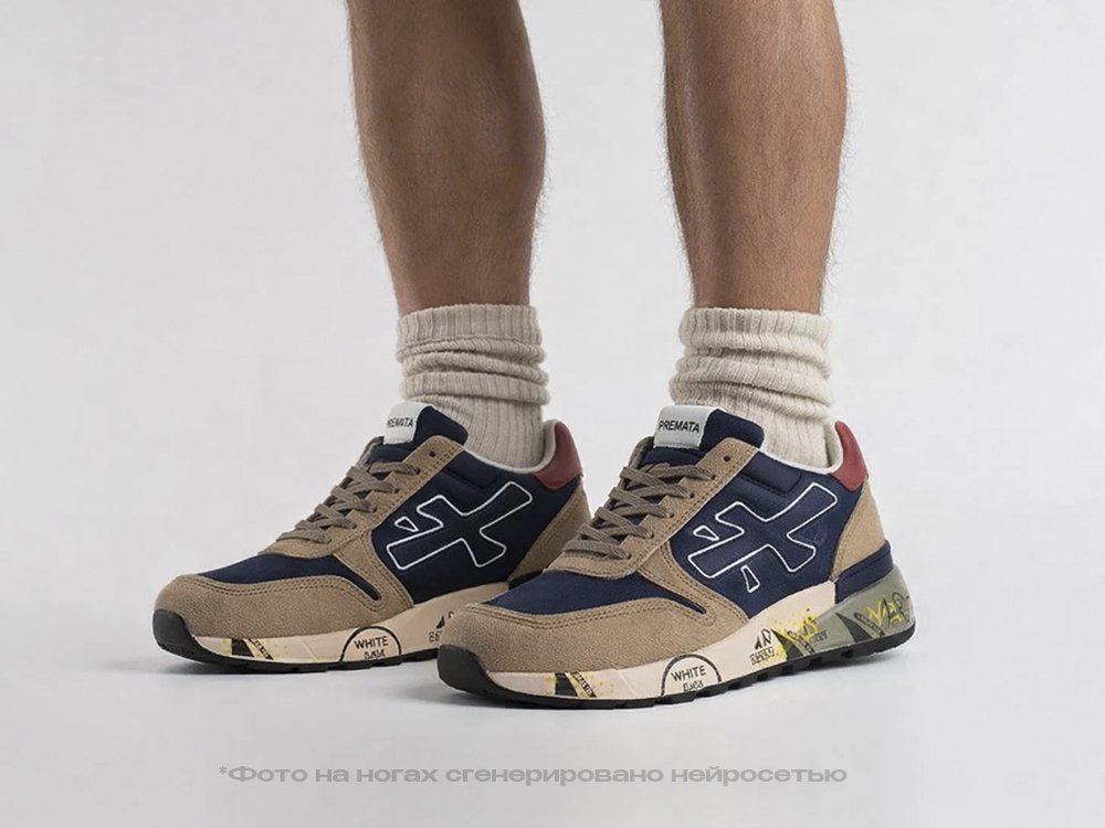 Premiata Mick синие замша мужские (AR34883) - фото 6