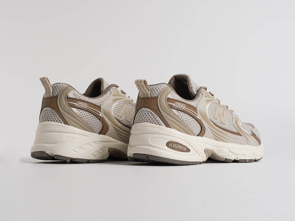 New Balance 530 бежевые кожа мужские (AR34886) - фото 3