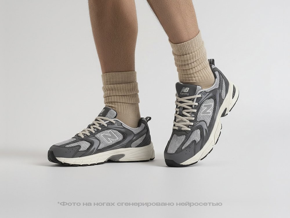 New Balance 530 серые кожа мужские (AR34887) - фото 6