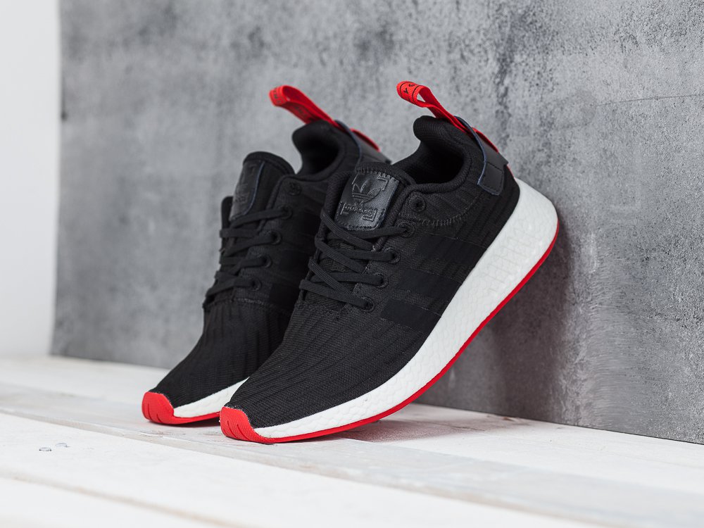 Кроссовки мужские Adidas NMD R2 PK Black / White / Red