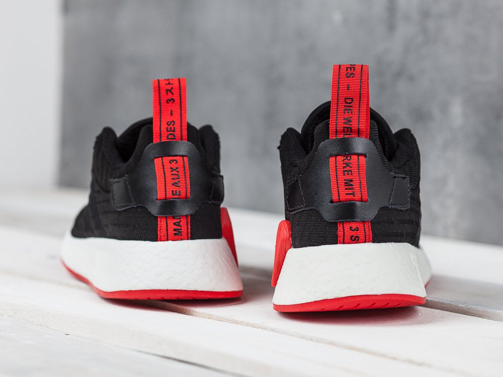 Кроссовки мужские Adidas NMD R2 PK Black / White / Red