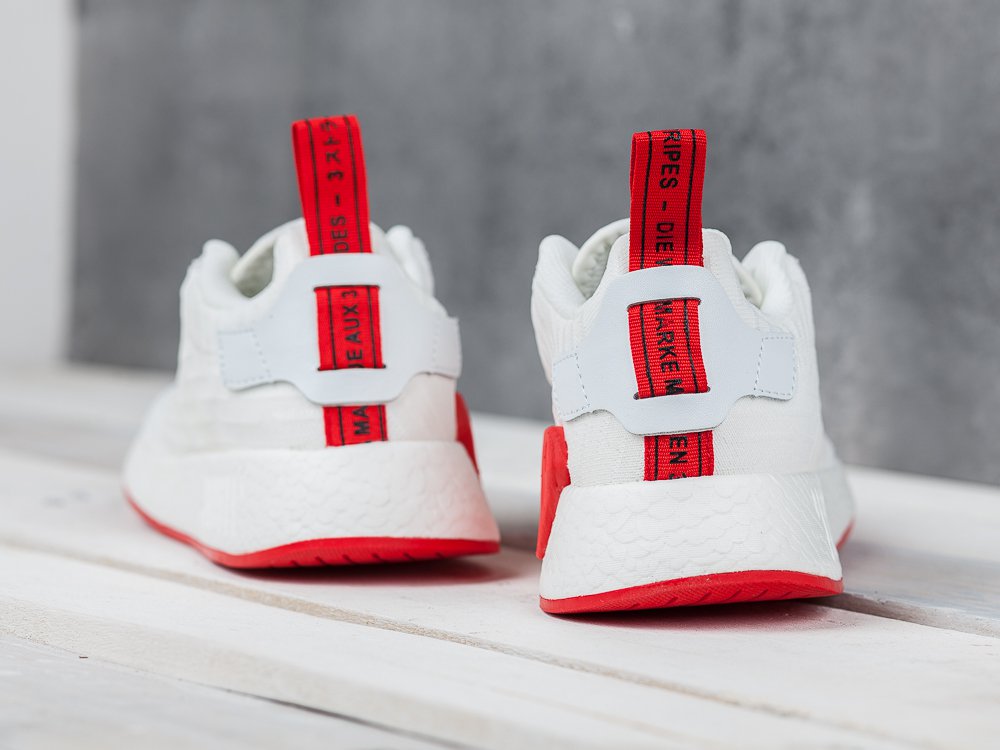 Кроссовки мужские Adidas NMD R2 PK White / Redwhite / Corered