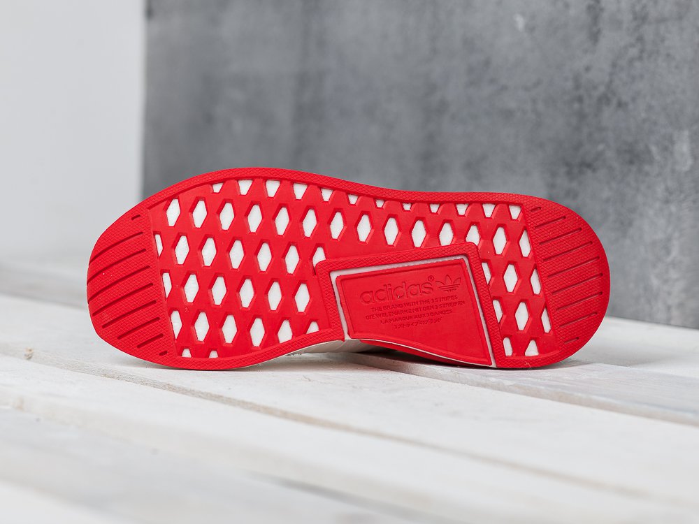 Кроссовки мужские Adidas NMD R2 PK White / Redwhite / Corered