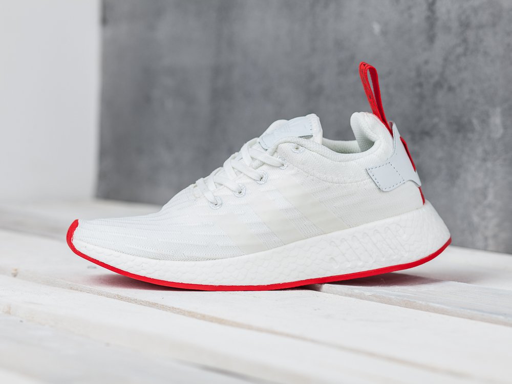 Кроссовки мужские Adidas NMD R2 PK White / Redwhite / Corered