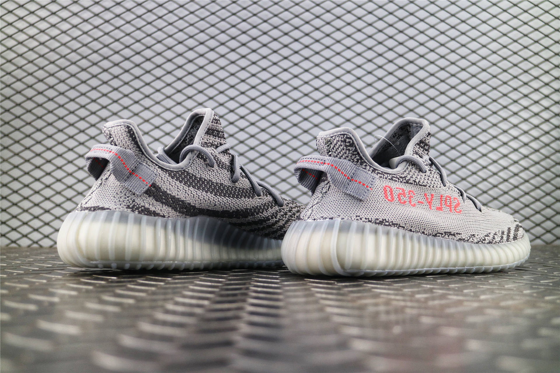 мужские кроссовки Adidas Yeezy 350 Boost V2 BELUGA 2.0 Grey / Bold Orange / Dark Grey