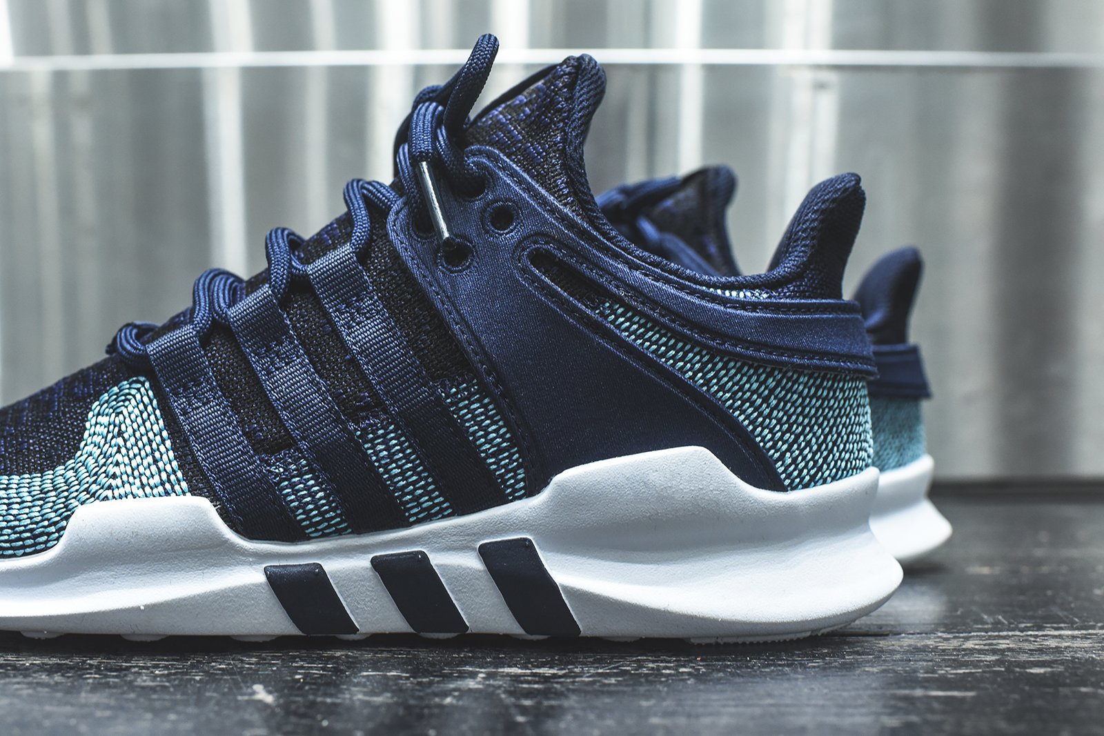 Кроссовки мужские Adidas EQT Support ADV X Parley Legend Ink / Blue Spirit / Cloud White