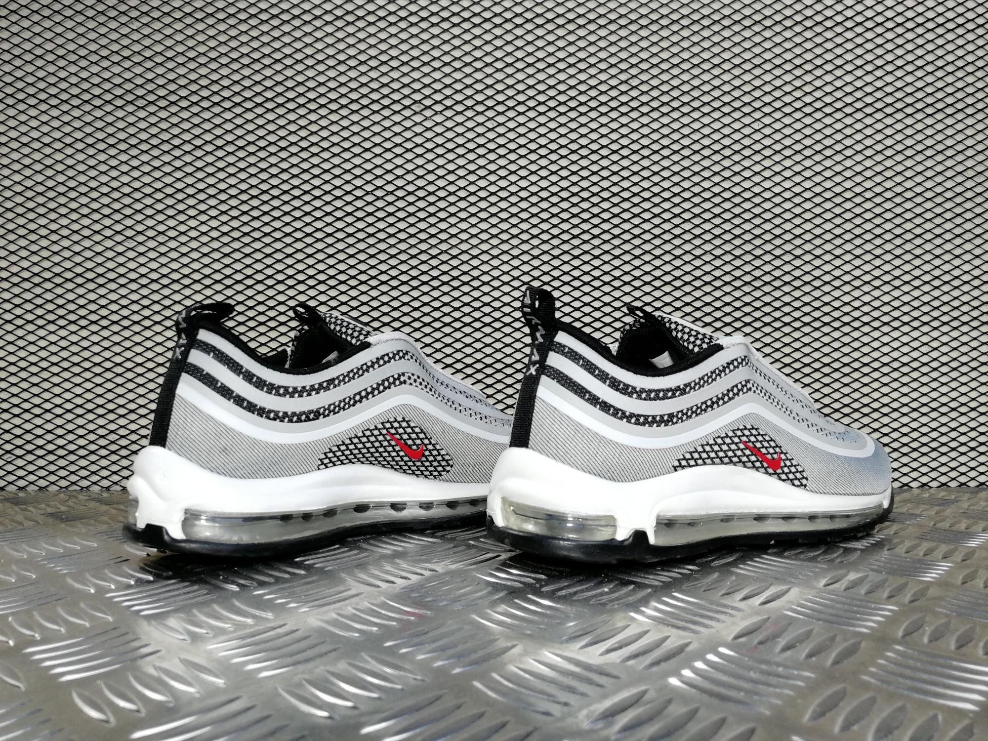 Кроссовки мужские Nike Air Max 97 Ultra 17 Metallic Silver / Varsity Red - Black - White