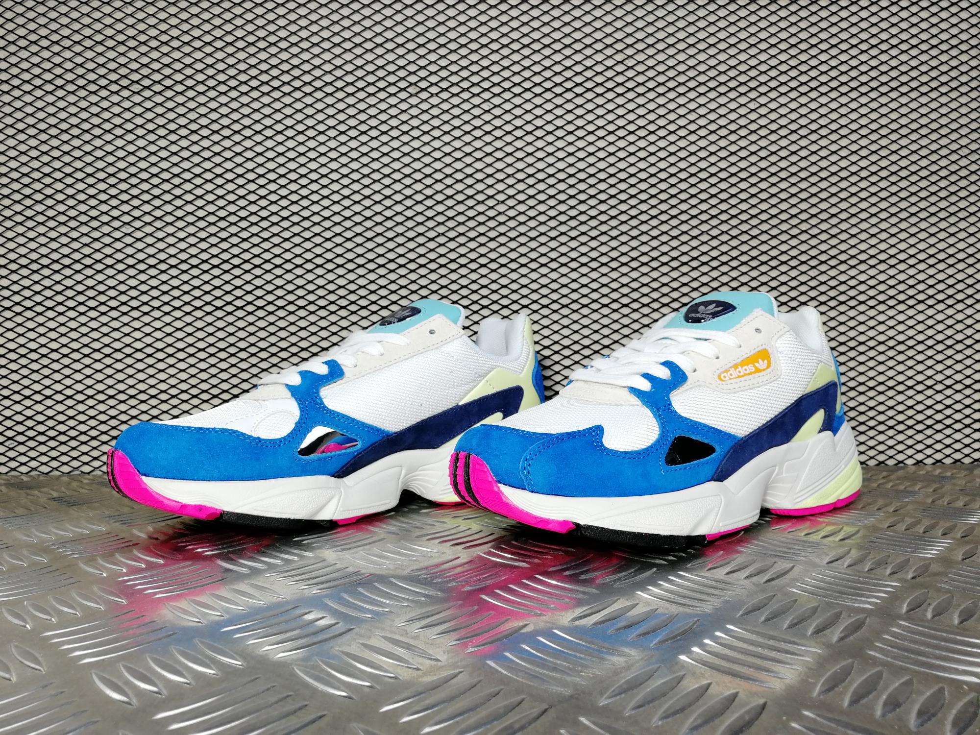 Кроссовки женские Adidas Falcon Ftwr White / Ftwr White / Blue
