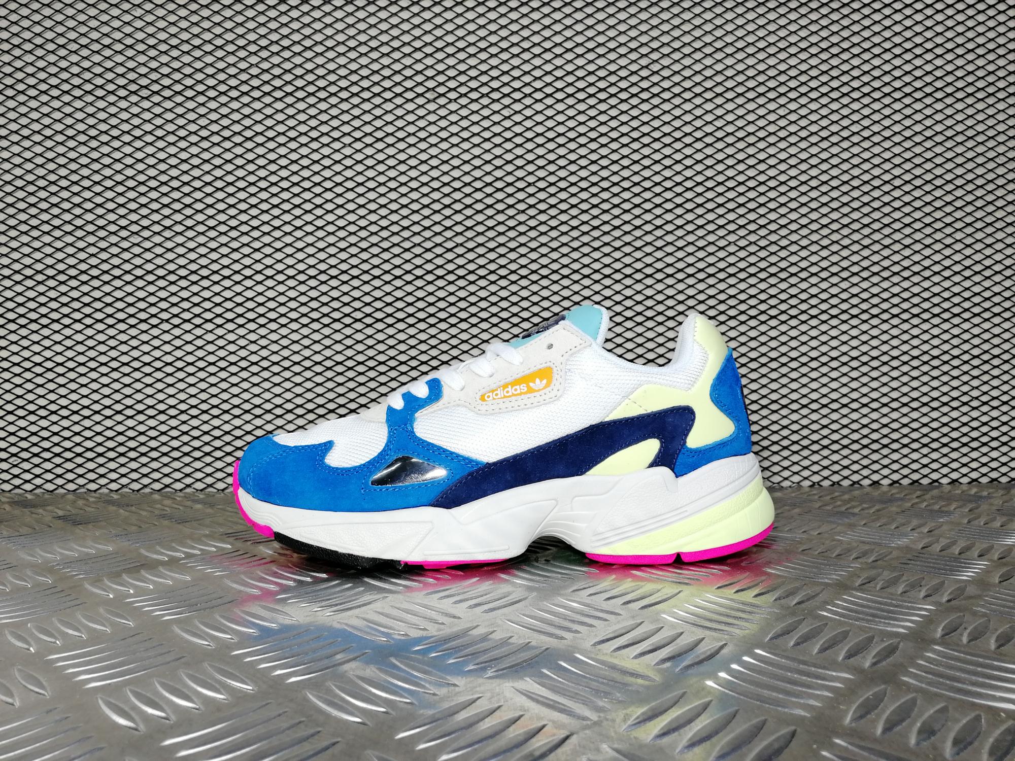 Кроссовки женские Adidas Falcon Ftwr White / Ftwr White / Blue