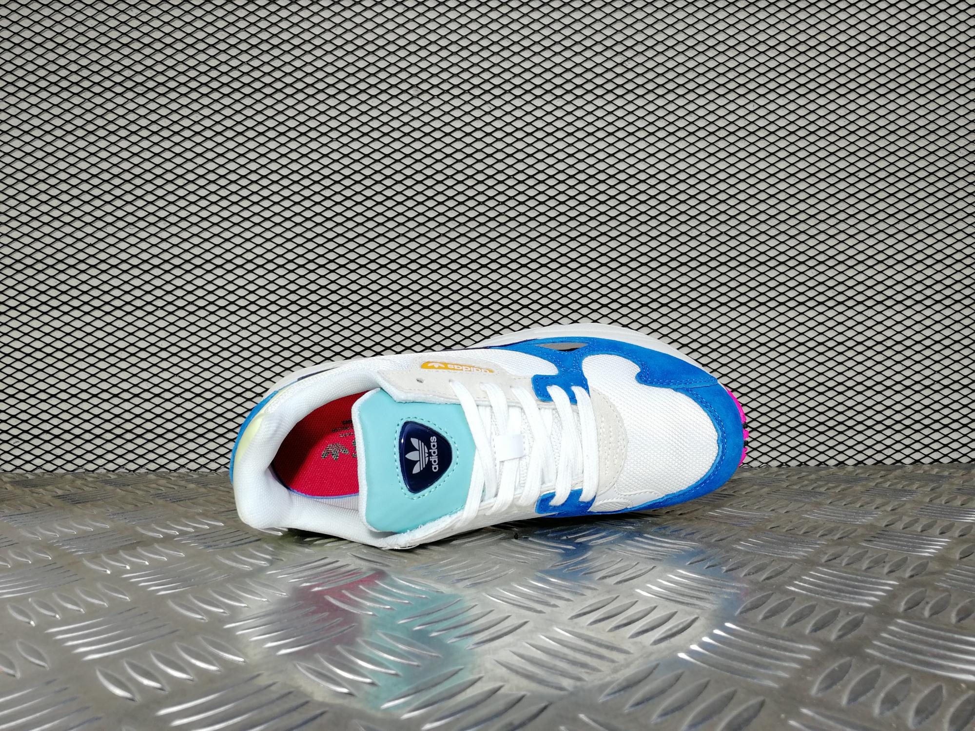 Кроссовки женские Adidas Falcon Ftwr White / Ftwr White / Blue