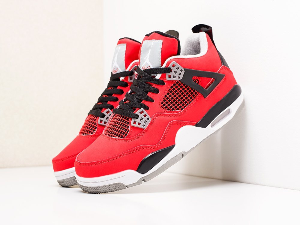 Nike Air Jordan 4 Retro красные мужские (AR9412) - фото 2