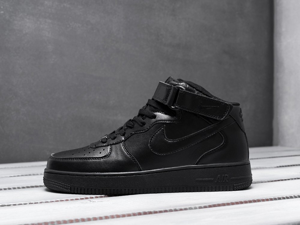 Nike Air Force 1 черные мужские (AR9415) - фото 1 Nike Air Force 1 черные мужские (AR9415) - фото 1