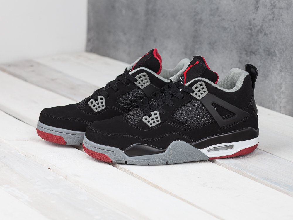 Nike Air Jordan 4 Retro черные мужские (AR9423) - фото 4 Nike Air Jordan 4 Retro черные мужские (AR9423) - фото 4