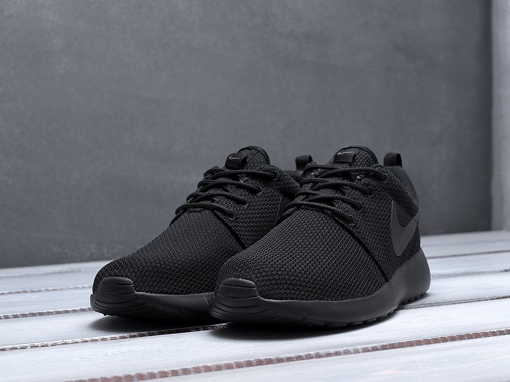 Nike Roshe Run черные мужские (AR9445) - фото 3 Nike Roshe Run черные мужские (AR9445) - фото 3