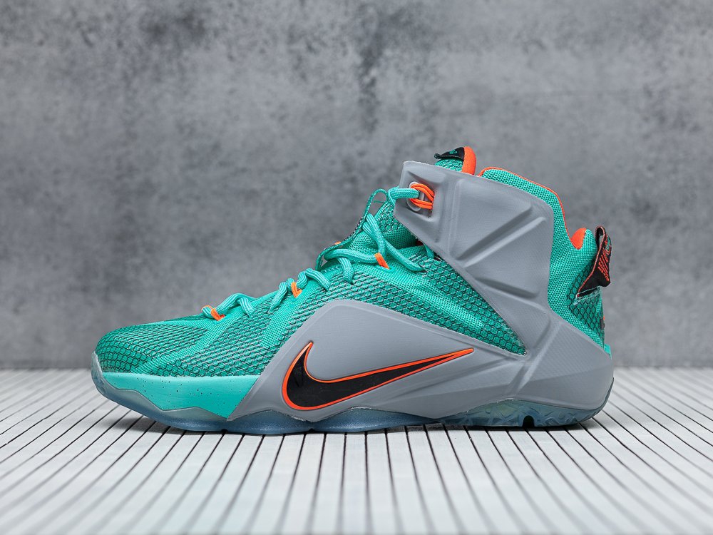 Nike Lebron 12 бирюзовые мужские (AR9456) - фото 1 Nike Lebron 12 бирюзовые мужские (AR9456) - фото 1