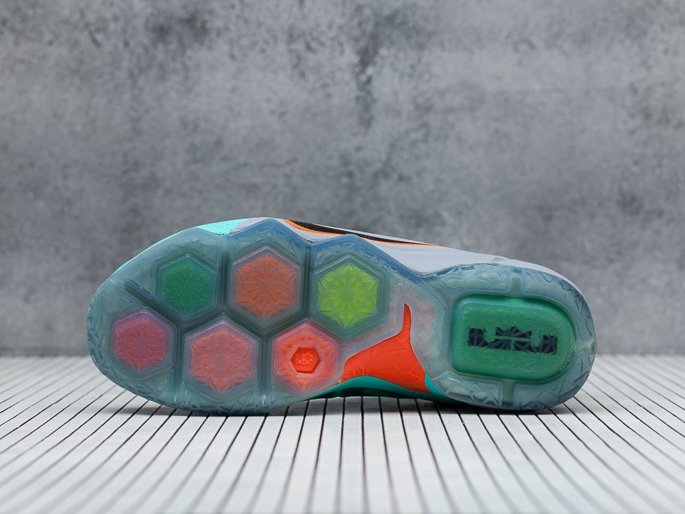 Nike Lebron 12 бирюзовые мужские (AR9456) - фото 2