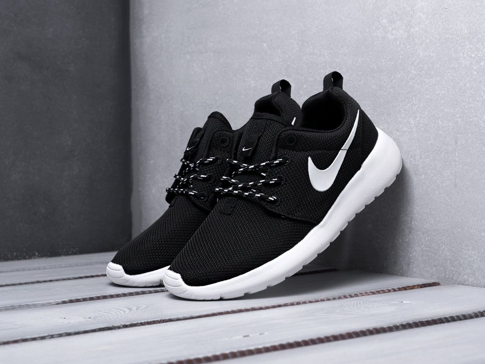 Nike Roshe Run черные женские (AR9460) - фото 2 Nike Roshe Run черные женские (AR9460) - фото 2