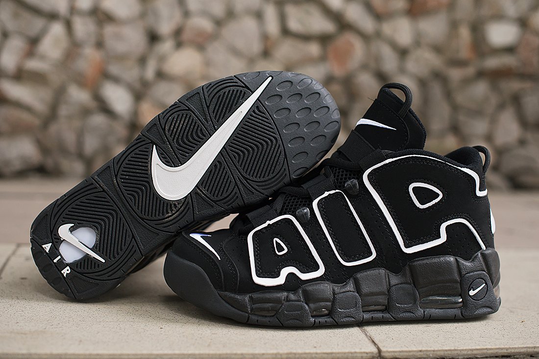 Nike Air More Uptempo черные мужские (AR9541) - фото 3 Nike Air More Uptempo черные мужские (AR9541) - фото 3
