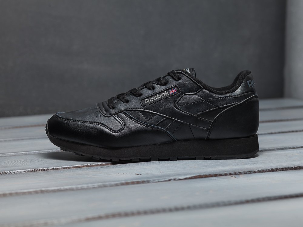 Reebok Classic Leather черные мужские (AR9563) - фото 1 Reebok Classic Leather черные мужские (AR9563) - фото 1