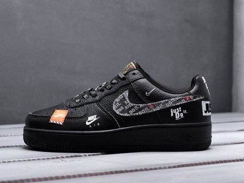 Nike Air Force 1 Low Black / White / Orange артикул 10791