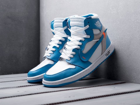 Мужские кроссовки Nike Air Jordan 1 голубые Мужские кроссовки Nike Air Jordan 1 голубые