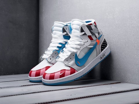 мужские кроссовки Nike Air Jordan 1 x Off-White x Parra