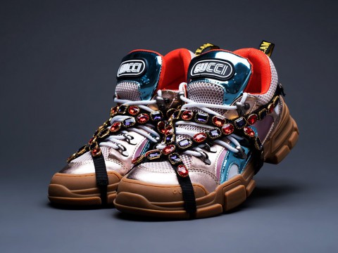женские кроссовки Gucci Flashtrek