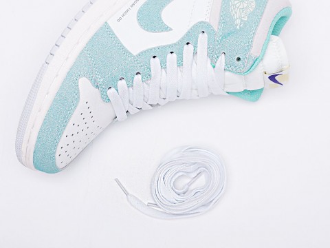 Женские кроссовки Nike Air Jordan 1 голубые Женские кроссовки Nike Air Jordan 1 голубые