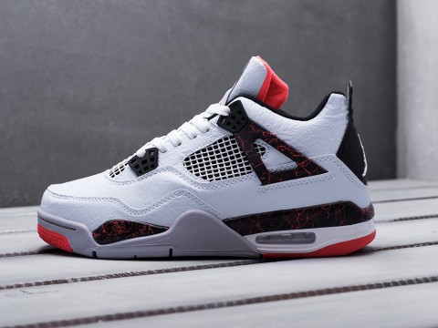 Мужские кроссовки Nike Air Jordan 4 Retro белые