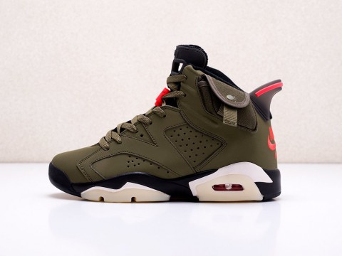 Nike Air Jordan 6 x Travis Scott Cactus Jack зеленые - фото Nike Air Jordan 6 x Travis Scott Cactus Jack зеленые - фото