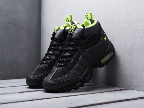 мужские кроссовки Nike Air Max 95 Sneakerboot Black / Black / Volt