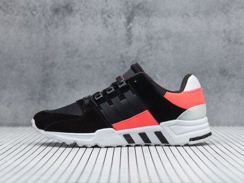 мужские кроссовки Adidas EQT Support RF CORE BLACK / TURBO / WHITE