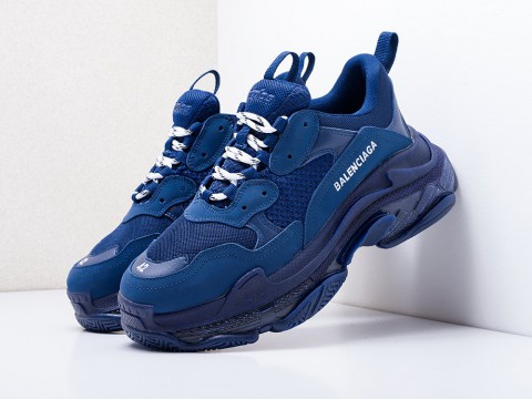 мужские кроссовки Balenciaga Triple S Navy Blue Clear Sole мужские кроссовки Balenciaga Triple S Navy Blue Clear Sole