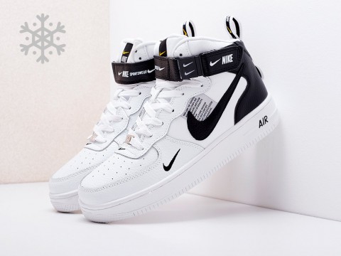 мужские кроссовки Nike Air Force 1 07 Mid LV8 White / White / Black