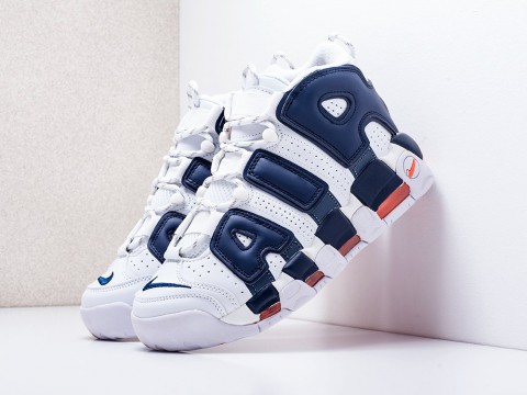 Nike Air More Uptempo White / Deep Royal Blue / Red