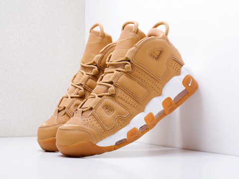 мужские кроссовки Nike Air More Uptempo Flax Buttery Wheat / White