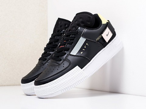мужские кроссовки Nike Air Force 1 Type N 354 Black / Anthracite-Zinnia