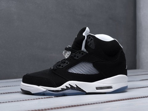 Nike Air Jordan 5 Oreo черные - фото