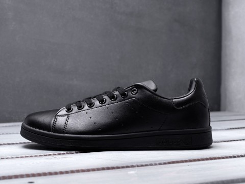 Мужские кроссовки Adidas Stan Smith All Black (40-45 размер)