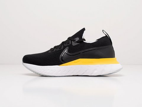 nike react black and yellow