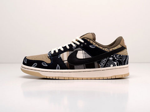 Мужские кроссовки Nike Air Jordan 1 Low x Travis Scott коричневые Мужские кроссовки Nike Air Jordan 1 Low x Travis Scott коричневые
