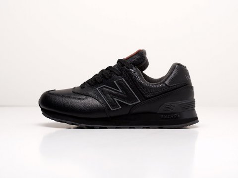 New Balance 574 Leather Black / black / Brown