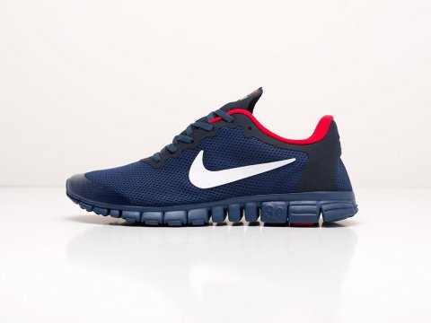 Мужские кроссовки Nike Free 3.0 V2 Navy Blue / Red / Navy Blue (40-45 размер)