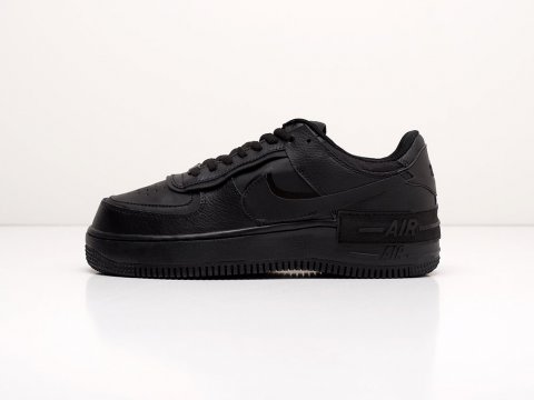 Мужские кроссовки Nike Air Force 1 Shadow Triple Black (40-45 размер)