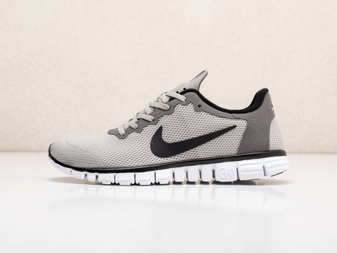 Nike Free 3.0 V2 Grey / White / Black артикул 15565